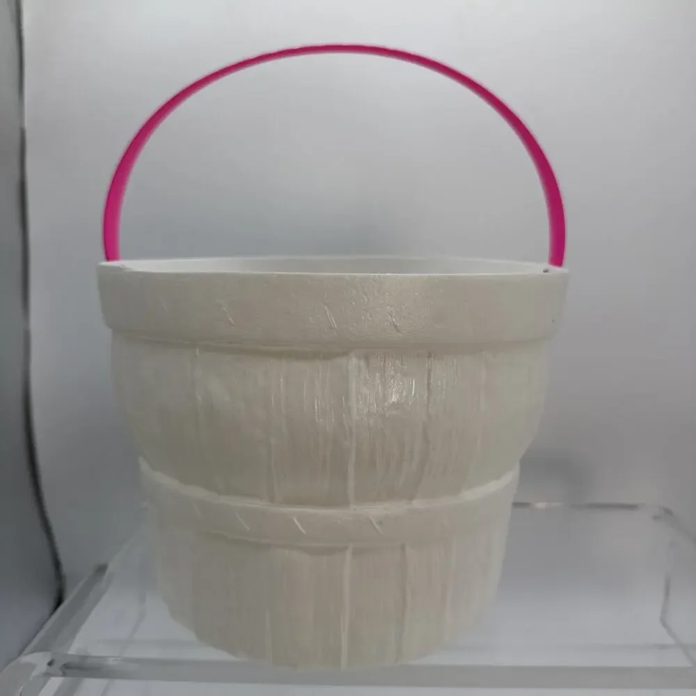 Vintage Empire Plastics Easter Basket Bucket Pail Bunny Blow Mold Quick Ship⬇️